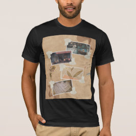 Herr svart t-shirt