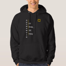 Herr sweatshirt med huva - Äkta känsla