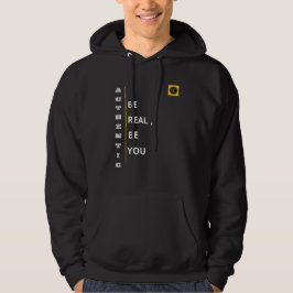 Herr sweatshirt med huva - Äkta känsla