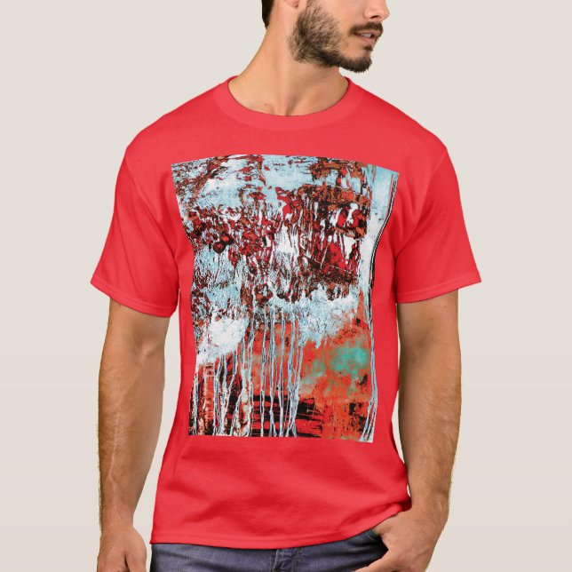 Herr T‑Shirt – Corrosion Pulse T Shirt (Framsida)