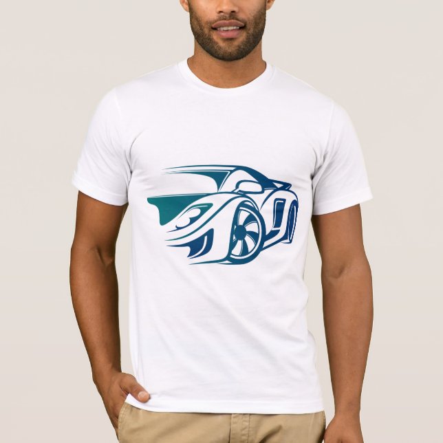 Herr T-shirt för bilentusiaster (Framsida)