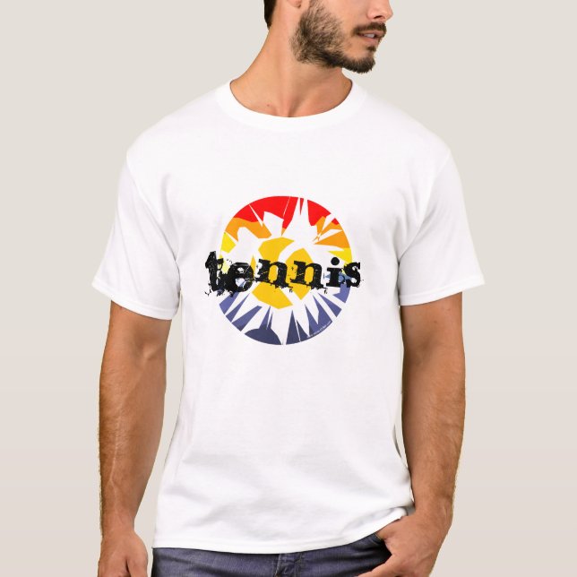 Herr T-shirt för tennis med galen design (Framsida)