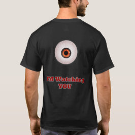 Herr T-shirt 'I'm Watching You' (design på baksida