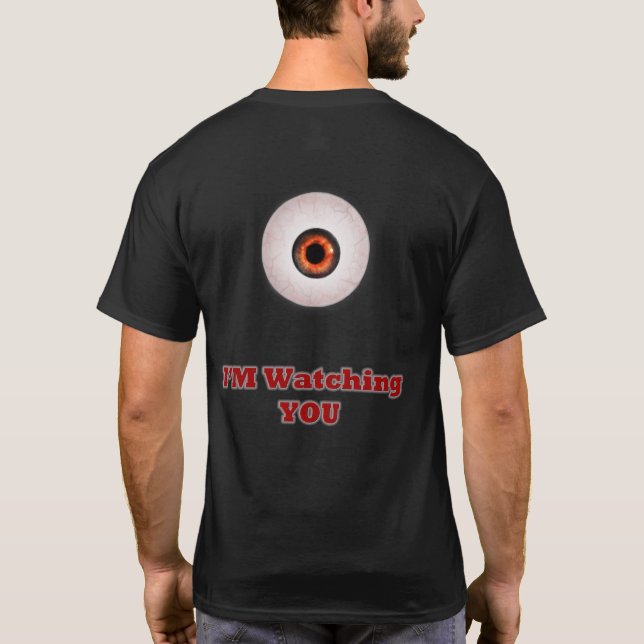 Herr T-shirt 'I'm Watching You' (design på baksida (Baksida)