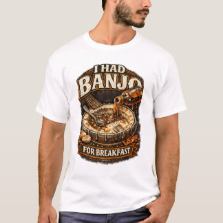 Herr T-Shirt "Jag åt Banjo till Frukost"