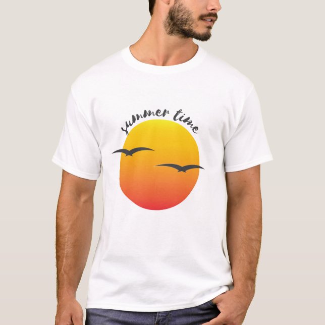 Herr T-Shirt Ledig Stilig Bekväm Daglig Slitwear (Framsida)