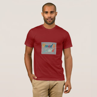 Herr T-Shirt med designen "Stolt att leda"