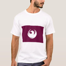 Herr T-shirt med flagga för Phoenix City, Arizona