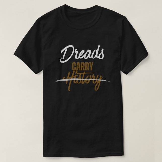 Herr T-shirt med grafik om Dreadlock-historia (Design framsida)