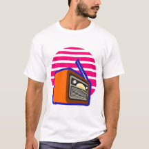 Herr T-shirt Retro Radio