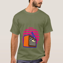 Herr T-Shirt Retro Radio Vintage