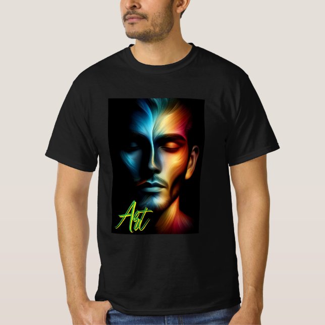 Herr T-shirt till vardags  (Framsida)