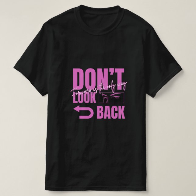 Herr T-Shirt Titta Inte Bakåt (Design framsida)