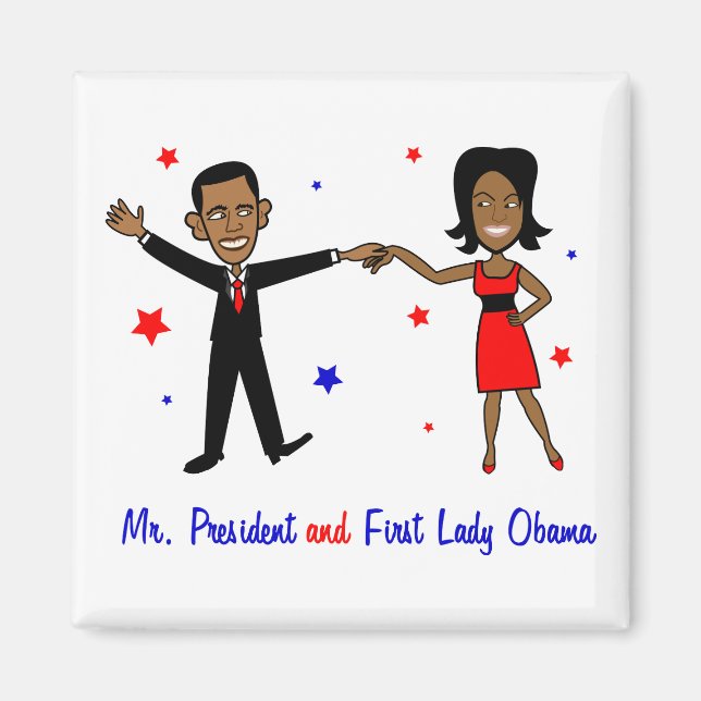 Herr talman och Dam Obama! Magnet (Framsidan)