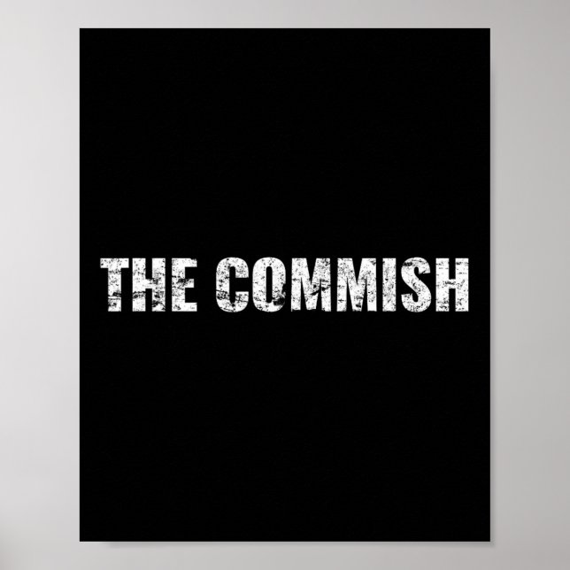Herr The Commish T-shirt - Fantasy Football Commis Poster (Framsidan)