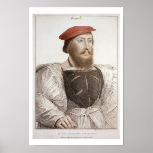 Herr Thomas Boleyn (1477-1539) graverad av Frances Poster