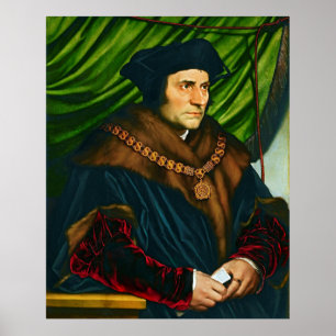 Herr Thomas More av Hans Holbein (1527) Poster