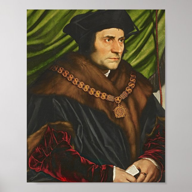 Herr Thomas more by Hans Holbein The Younger Poster (Framsidan)