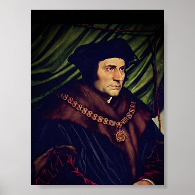 Herr Thomas More - by Hans Holbein, the Younger Poster (Framsidan)