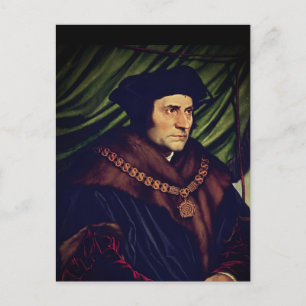 Herr Thomas More - by Hans Holbein, the Younger Vykort