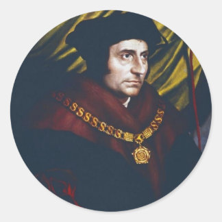 Herr Thomas More Runt Klistermärke