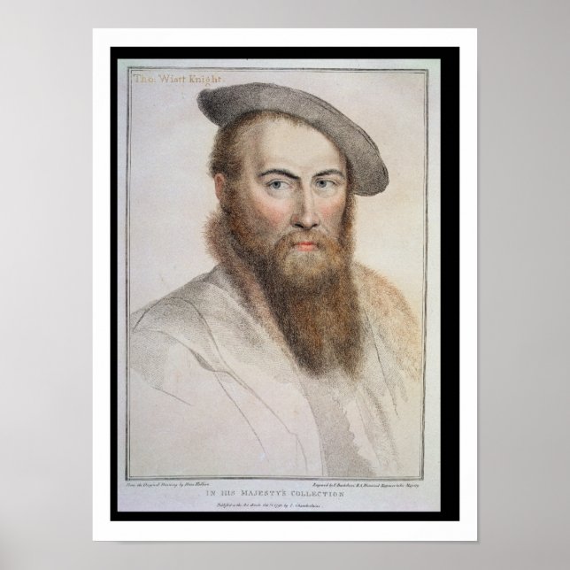 Herr Thomas Wyatt (c.1503-42) graverad av Francesc Poster (Framsidan)