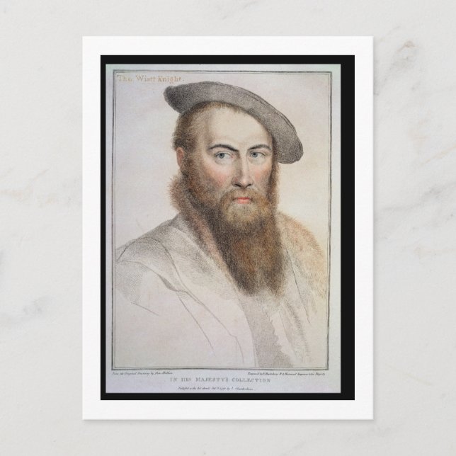 Herr Thomas Wyatt (c.1503-42) graverad av Francesc Vykort (Framsida)