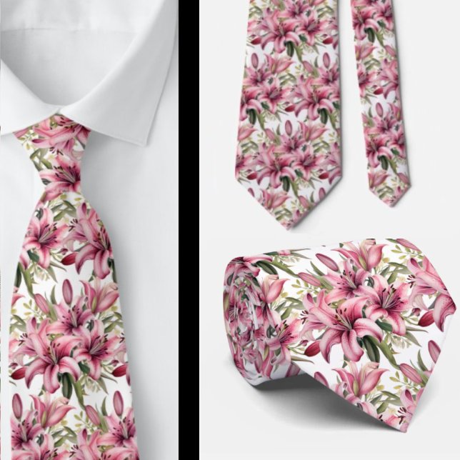Herr Tie | Bröllop & Evenemang Blommig Herrhalsduk Slips (Skapare uppladdad)