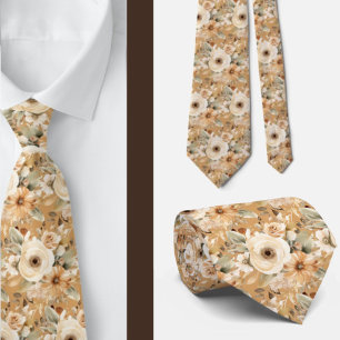 Herr Tie   Bröllop & Evenemang Blommig Herrhalsduk Slips