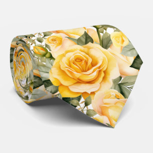 Herr Tie   Bröllop och evenemang Blommig slips