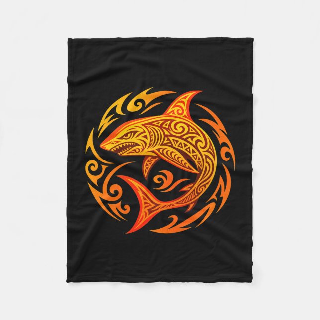 Herr tribal haj design prestanda  fleecefilt (Framsidan)