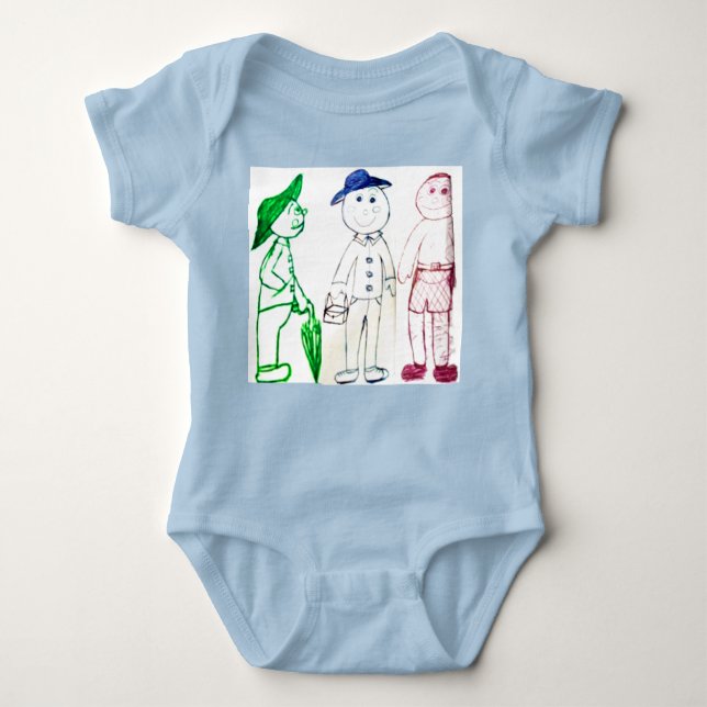 herr Umbrella och hans två vänner T Shirt (Framsida)