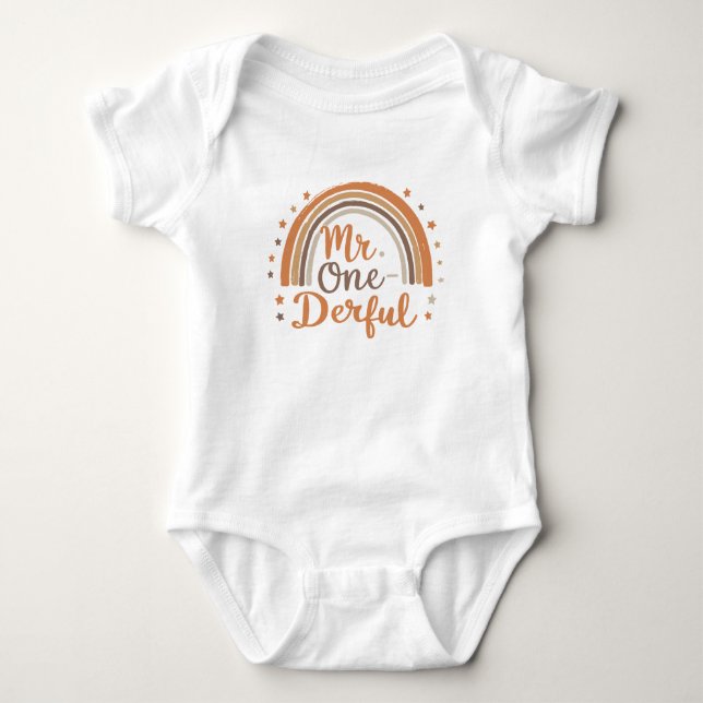 Herr Underbar Bebis Bodysuit T Shirt (Framsida)