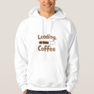 Herr- / ungdoms Loading Coffee Hoodie – Rolig kaff