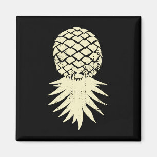 Herr- upp och ned ananas subtil semester rolig magnet