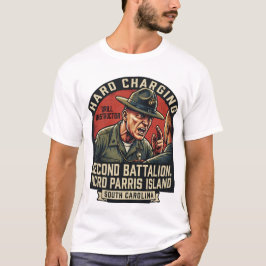 Herr USMC Hard Charging Drill Instructor Parris I T Shirt