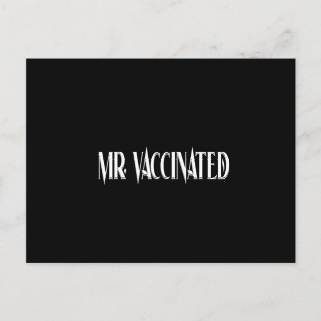 Herr Vaccinerad Vykort (Framsida)