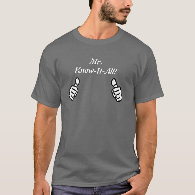 Herr vet det all utslagsplats tee shirt (Framsida)
