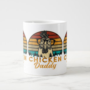 Herr Vintage Chicken Daddy Chicken Pappa Far Bonde Jumbo Mugg