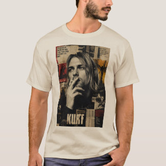 Herr Vintage Grunge Grafisk T-Shirt