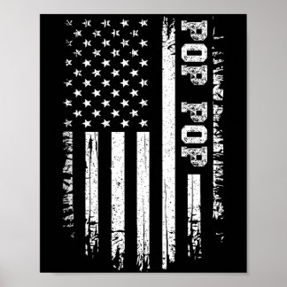 Herr Vintage p-p Amerikansk flagga 4 juli USA Poster