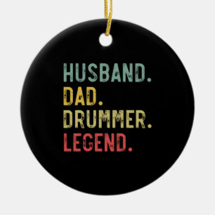 Herr Vintage Present T-Shirt Make Husbands Pappa T Julgransprydnad Keramik