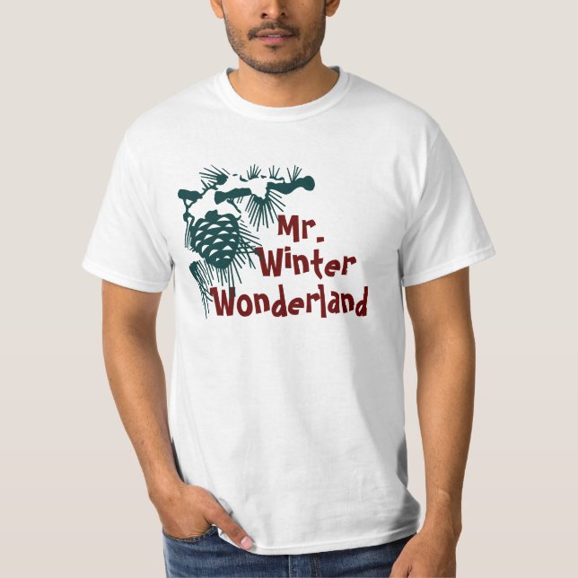 Herr vinterunderland t-shirt (Framsida)