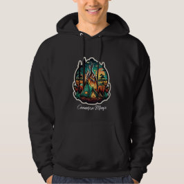 Herr vuxen tröja med huva hoodie