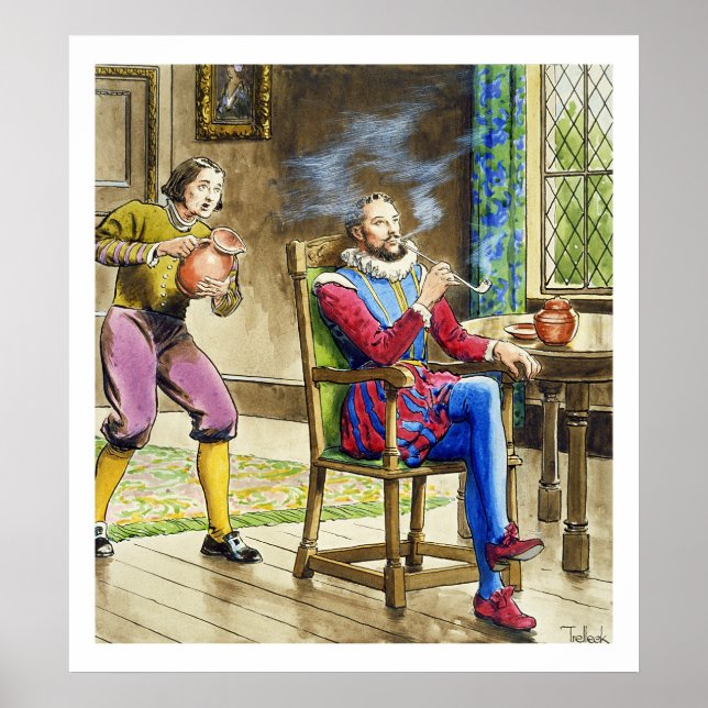 Herr Walter Raleigh (1554-1618) från Peeps till Poster (Framsidan)