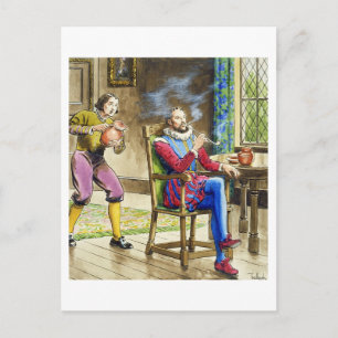 Herr Walter Raleigh (1554-1618) från Peeps till Vykort