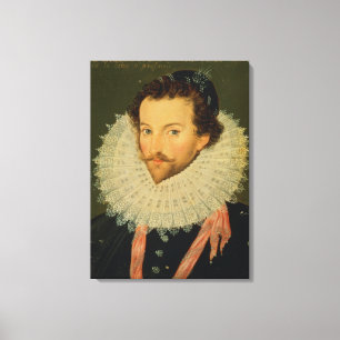 Herr Walter Raleigh Canvastryck
