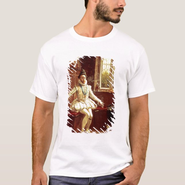 Herr Walter Raleighs röker först T Shirt (Framsida)