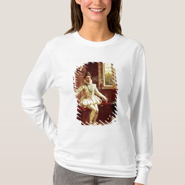 Herr Walter Raleighs röker först Tee Shirt (Framsida)