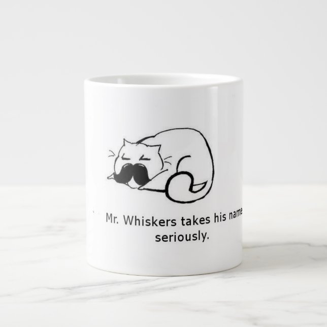 Herr Whiskers Jumbo Mugg (Framsidan)